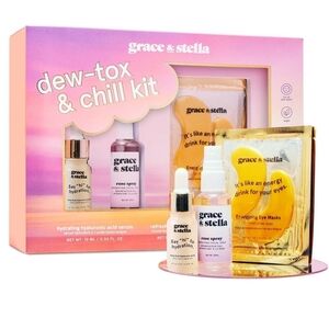 NWT Grace & Stella "Dew-tox & Chill" 7pc Skincare Gift Set